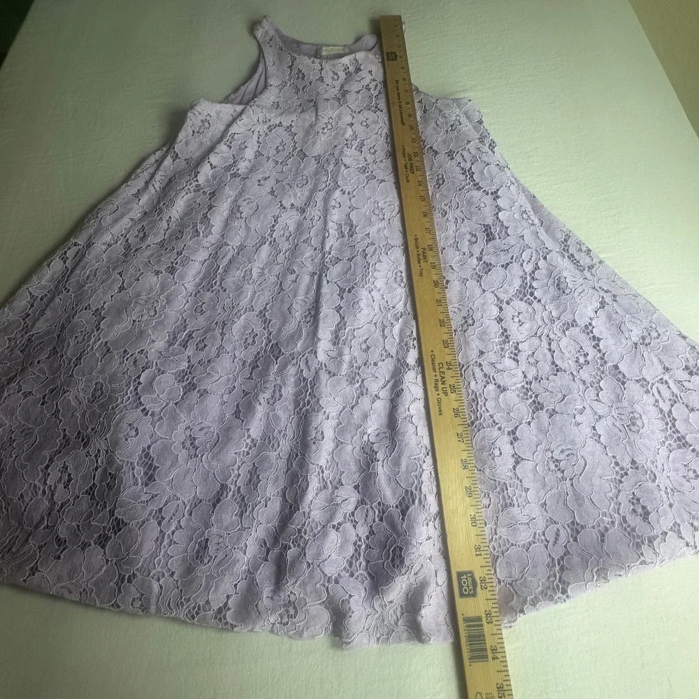Altar'd State Lavender Purple Floral Lace‎ Sleeveless Boho Fairy Shift Dress Med